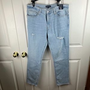 COPY - Men's J.Crew Mercantile Flex Straight Distressed Jeans Size 35x32